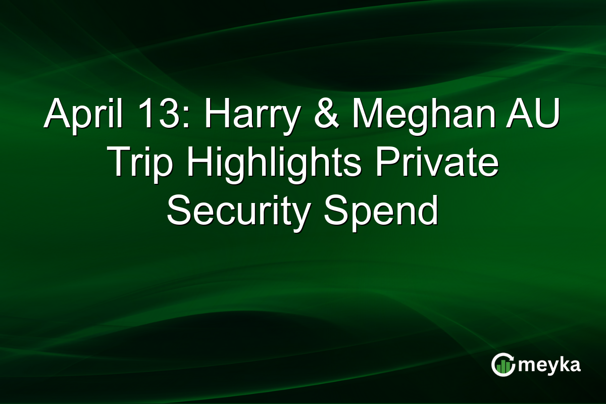 April 13: Harry & Meghan AU Trip Highlights Private Security Spend
