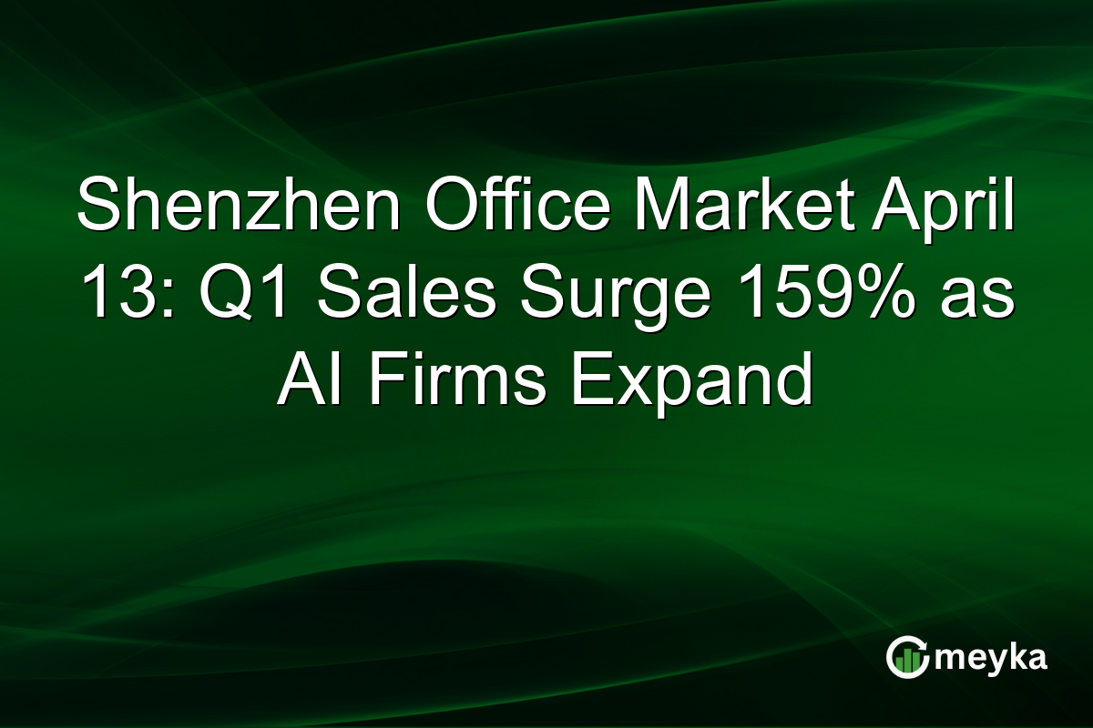 Shenzhen Office Market April 13: Q1 Sales Surge 159% as AI Firms Expand