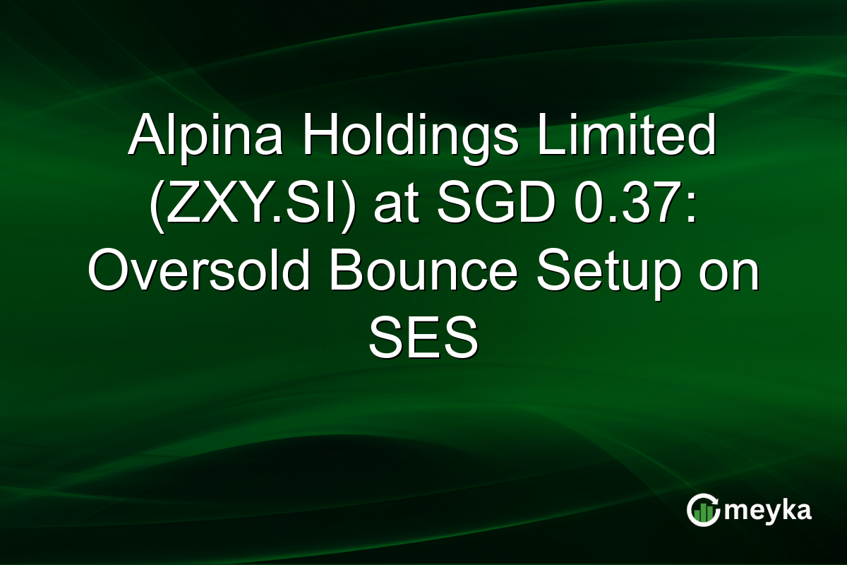 Alpina Holdings Limited (ZXY.SI) at SGD 0.37: Oversold Bounce Setup on SES