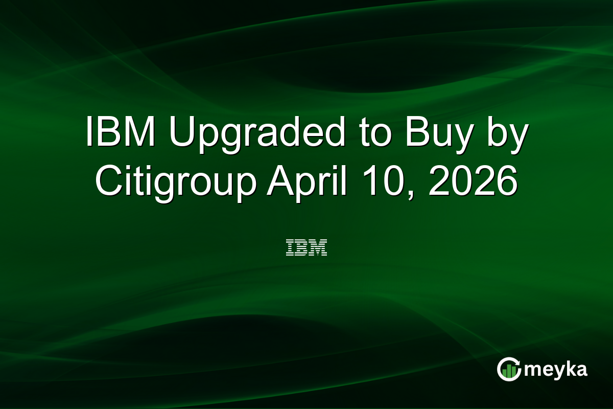 IBM Upgraded to Buy by Citigroup April 10, 2026
