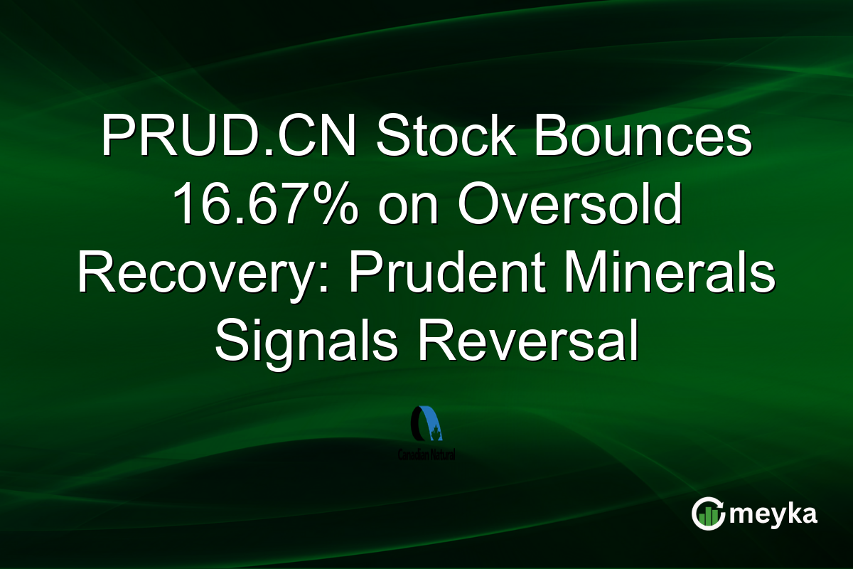 PRUD.CN Stock Bounces 16.67% on Oversold Recovery: Prudent Minerals Signals Reversal