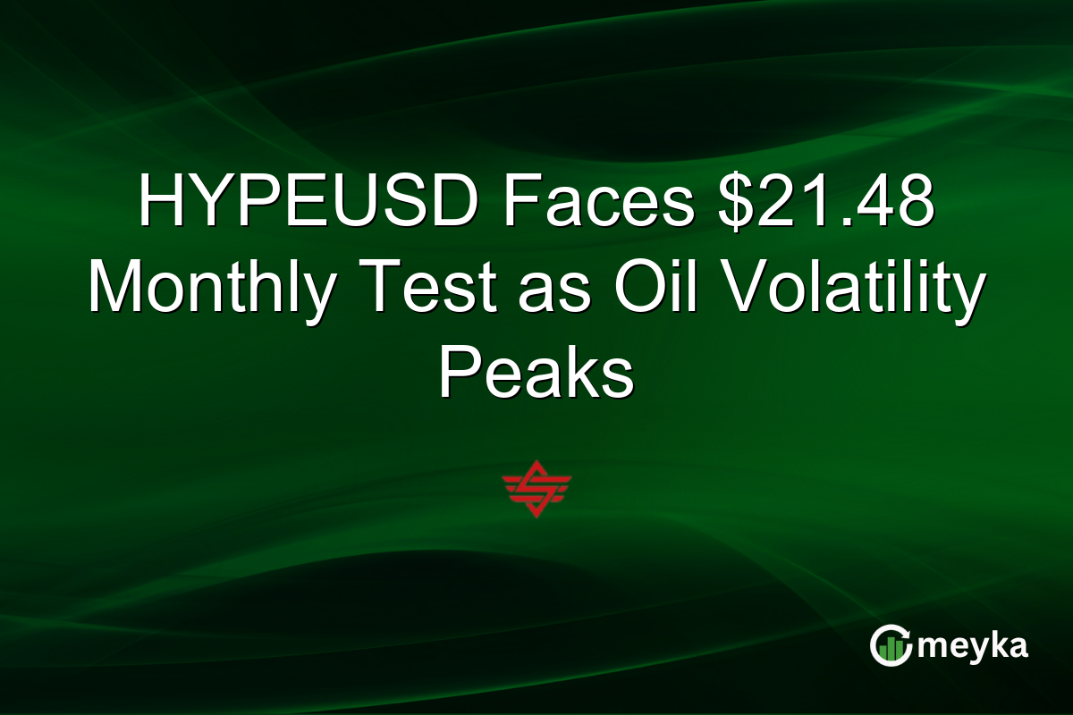 HYPEUSD Faces $21.48 Monthly Test as Oil Volatility Peaks