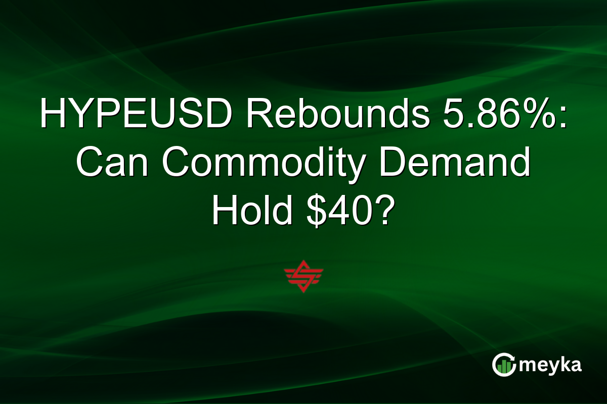 HYPEUSD Rebounds 5.86%: Can Commodity Demand Hold $40?