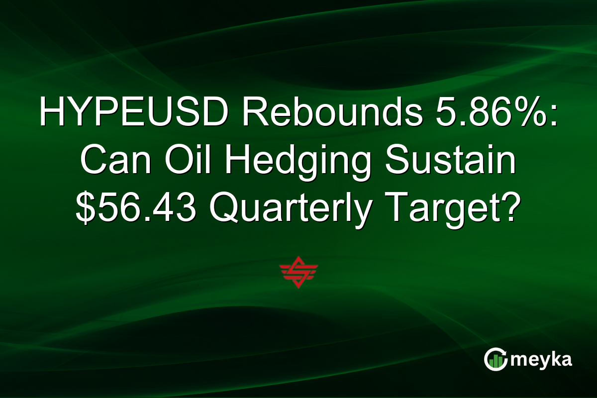HYPEUSD Rebounds 5.86%: Can Oil Hedging Sustain $56.43 Quarterly Target?