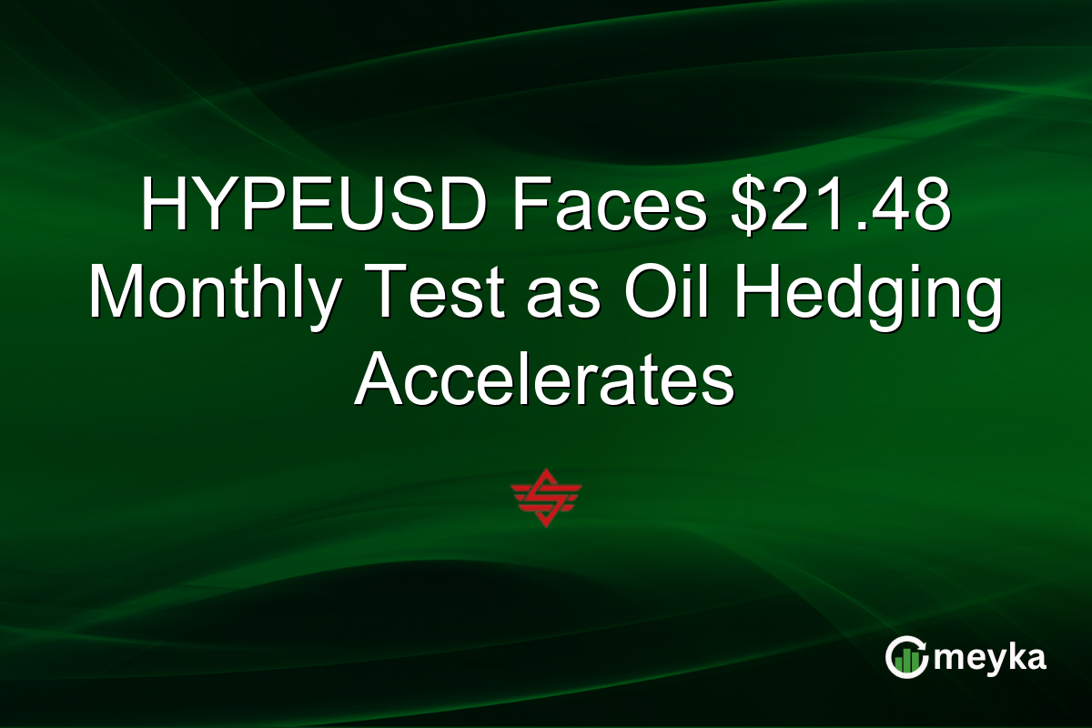 HYPEUSD Faces $21.48 Monthly Test as Oil Hedging Accelerates