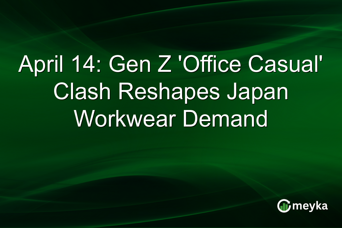 April 14: Gen Z ‘Office Casual’ Clash Reshapes Japan Workwear Demand