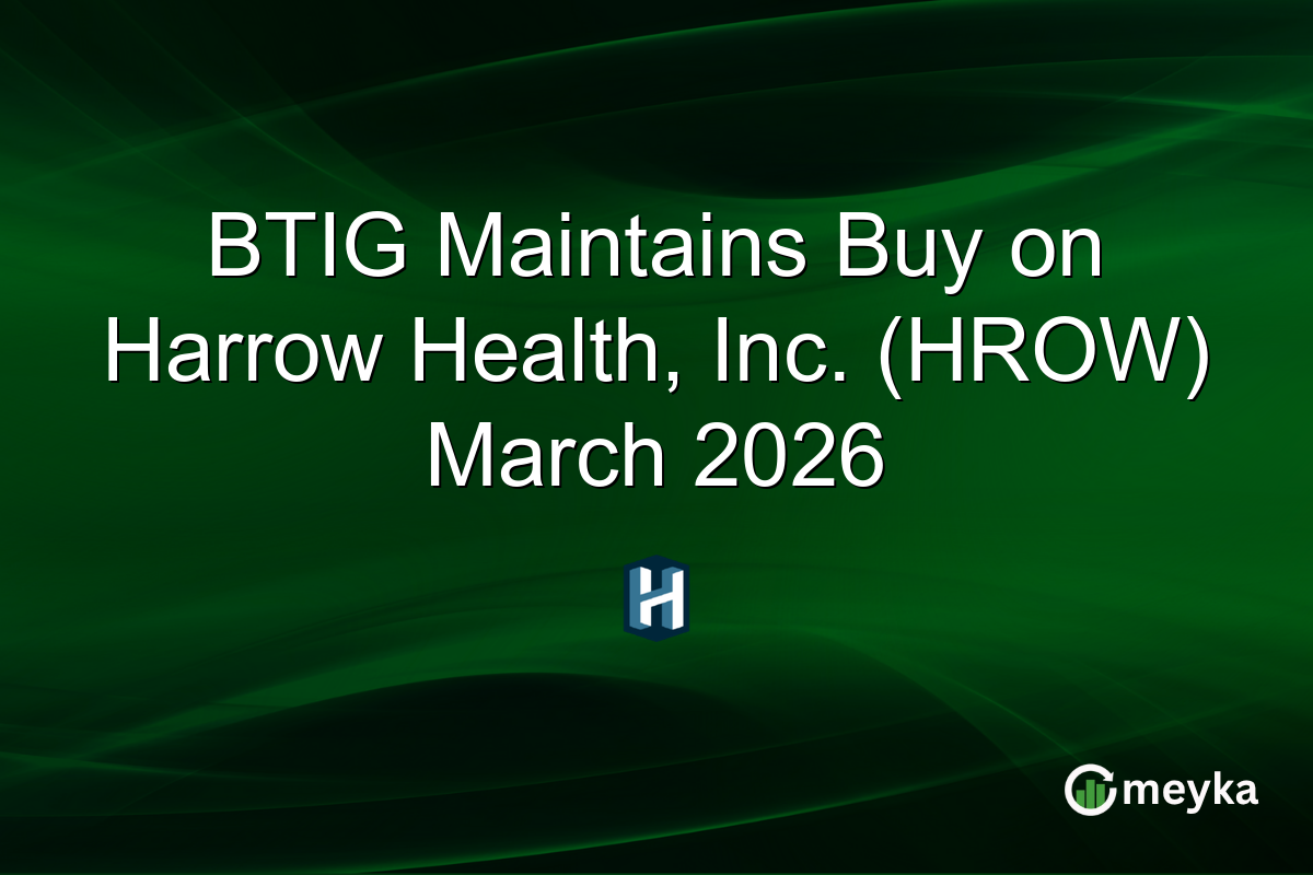 BTIG Maintains Buy on Harrow Health, Inc. (HROW) March 2026