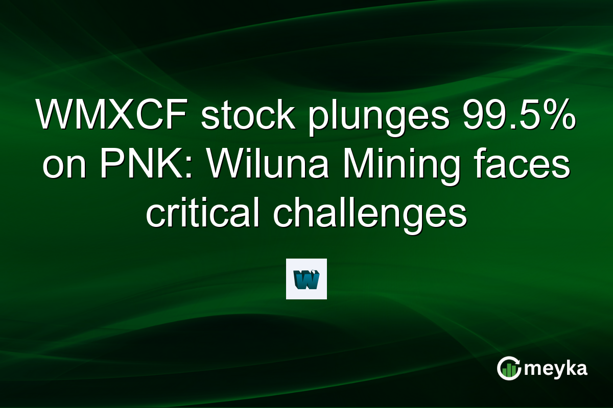 WMXCF stock plunges 99.5% on PNK: Wiluna Mining faces critical challenges