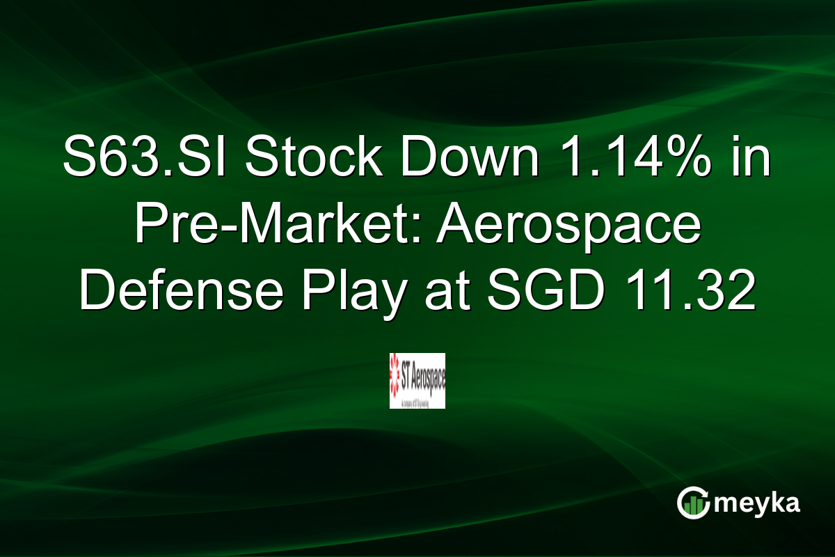 S63.SI Stock Down 1.14% in Pre-Market: Aerospace Defense Play at SGD 11.32