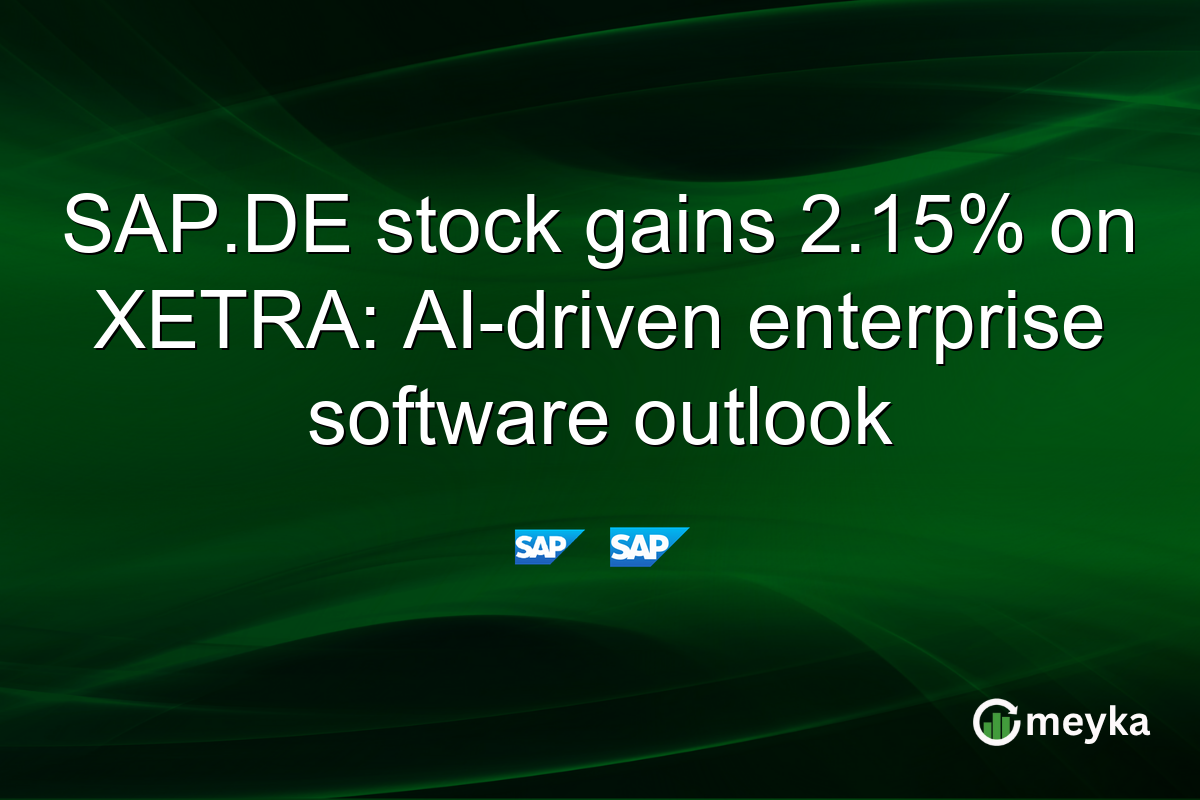 SAP.DE stock gains 2.15% on XETRA: AI-driven enterprise software outlook