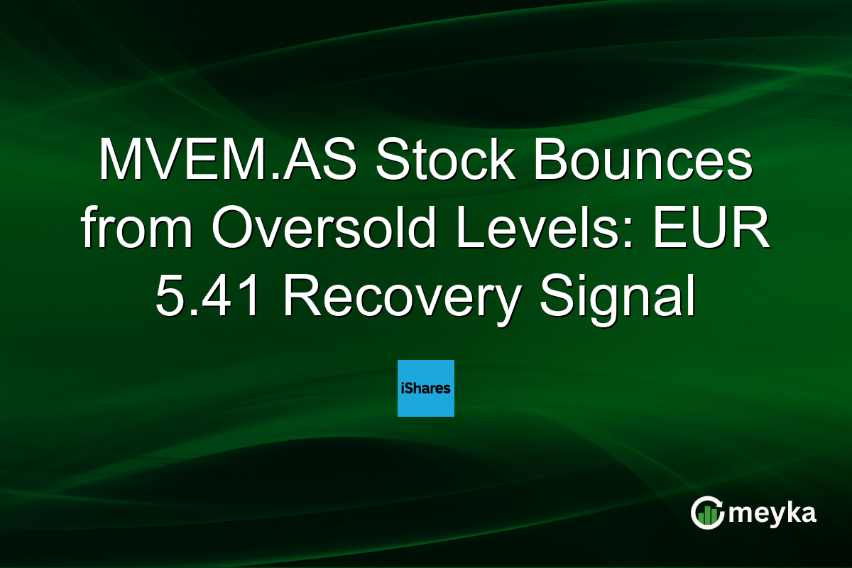 MVEM.AS Stock Bounces from Oversold Levels: EUR 5.41 Recovery Signal