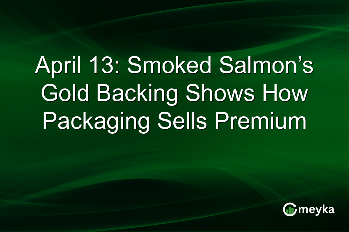 April 13: Smoked Salmon’s Gold Backing Shows How Packaging Sells Premium