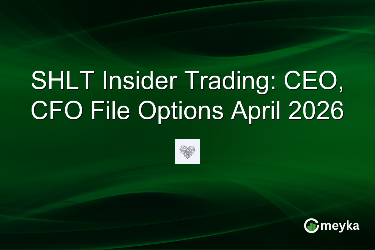SHLT Insider Trading: CEO, CFO File Options April 2026