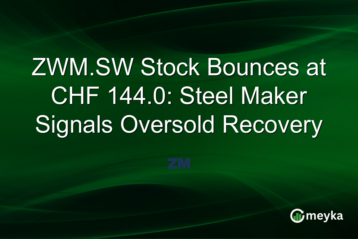 ZWM.SW Stock Bounces at CHF 144.0: Steel Maker Signals Oversold Recovery