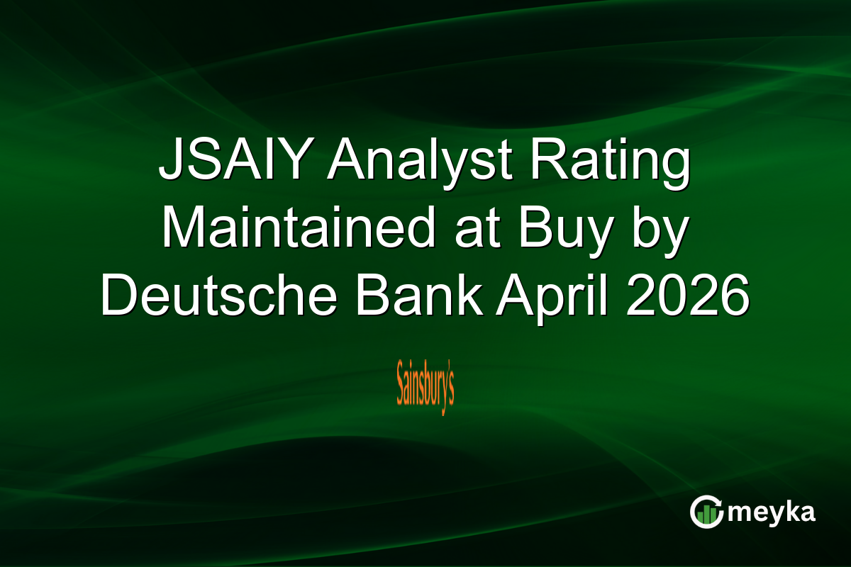 JSAIY Analyst Rating Maintained at Buy by Deutsche Bank April 2026