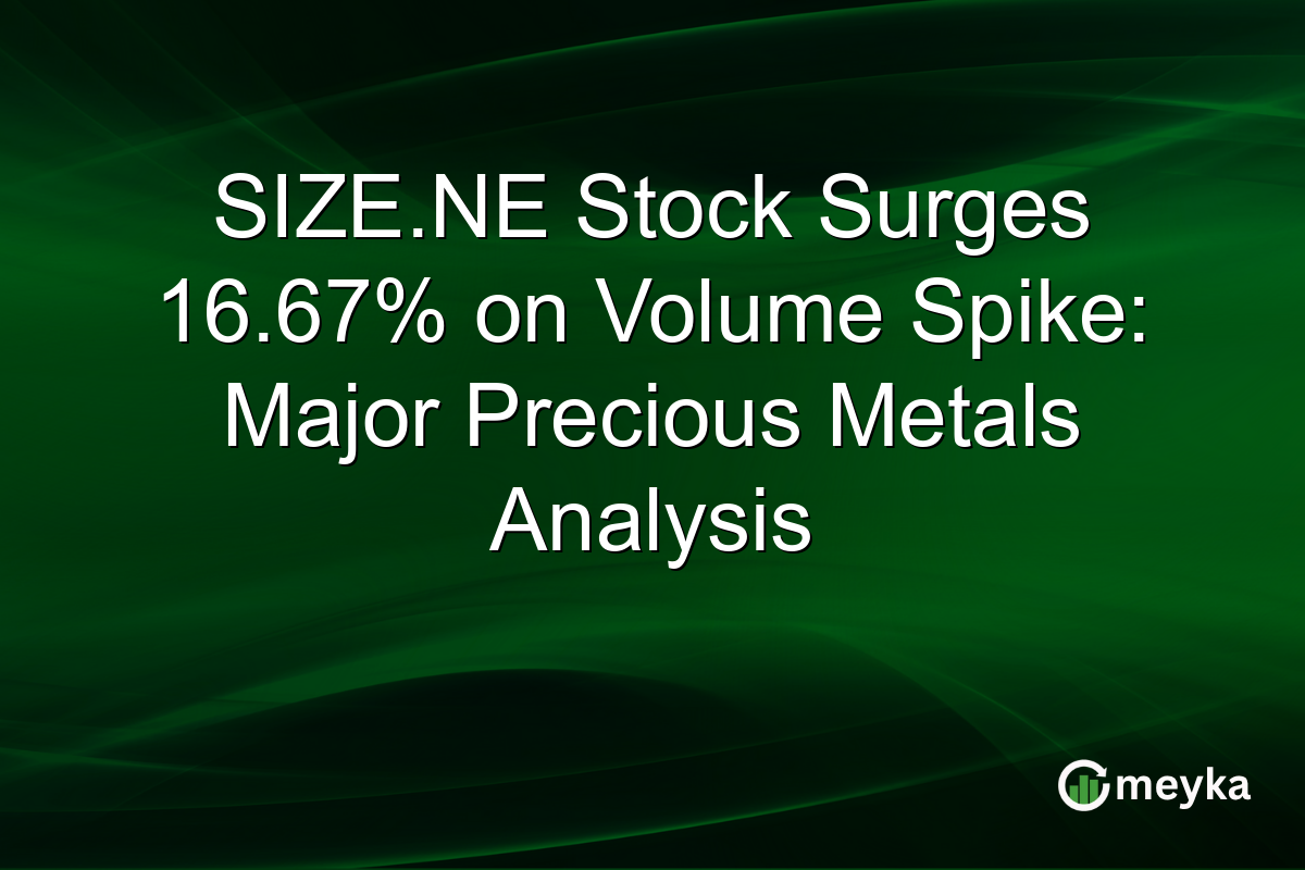 SIZE.NE Stock Surges 16.67% on Volume Spike: Major Precious Metals Analysis