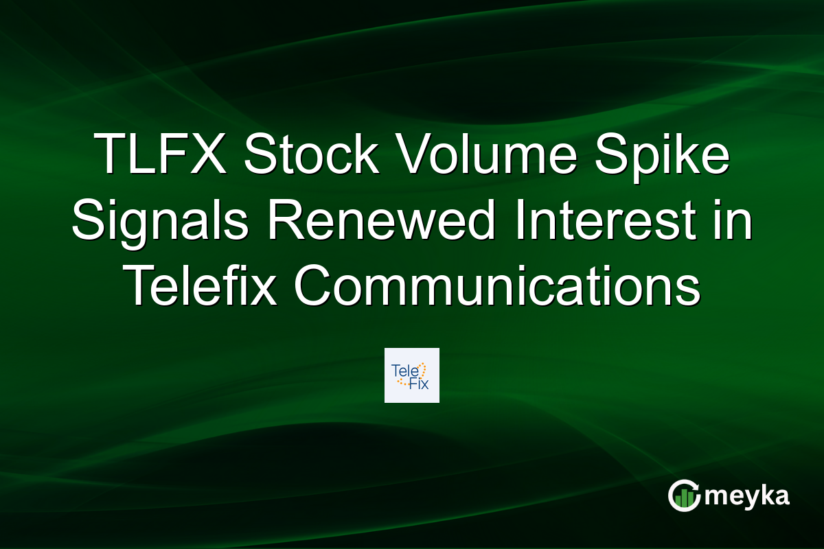 TLFX Stock Volume Spike Signals Renewed Interest in Telefix Communications