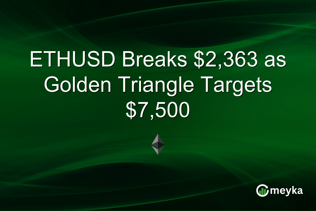 ETHUSD Breaks $2,363 as Golden Triangle Targets $7,500