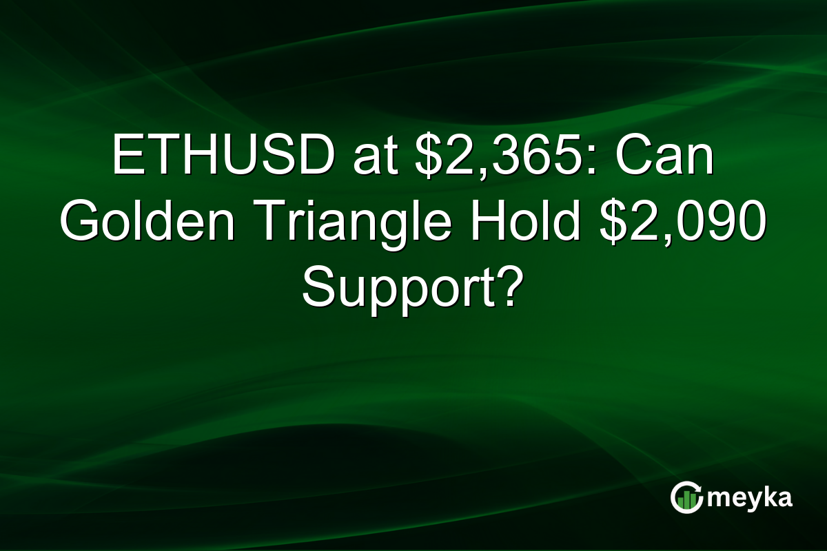 ETHUSD at $2,365: Can Golden Triangle Hold $2,090 Support?