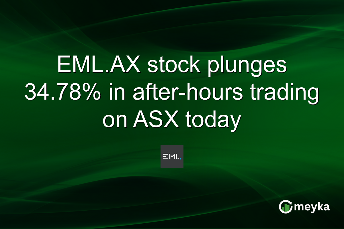 EML.AX stock plunges 34.78% in after-hours trading on ASX today