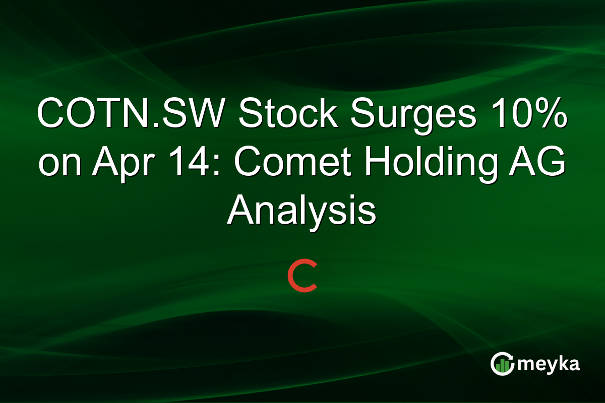 COTN.SW Stock Surges 10% on Apr 14: Comet Holding AG Analysis