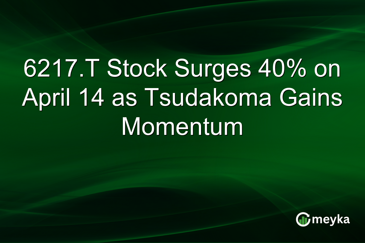6217.T Stock Surges 40% on April 14 as Tsudakoma Gains Momentum