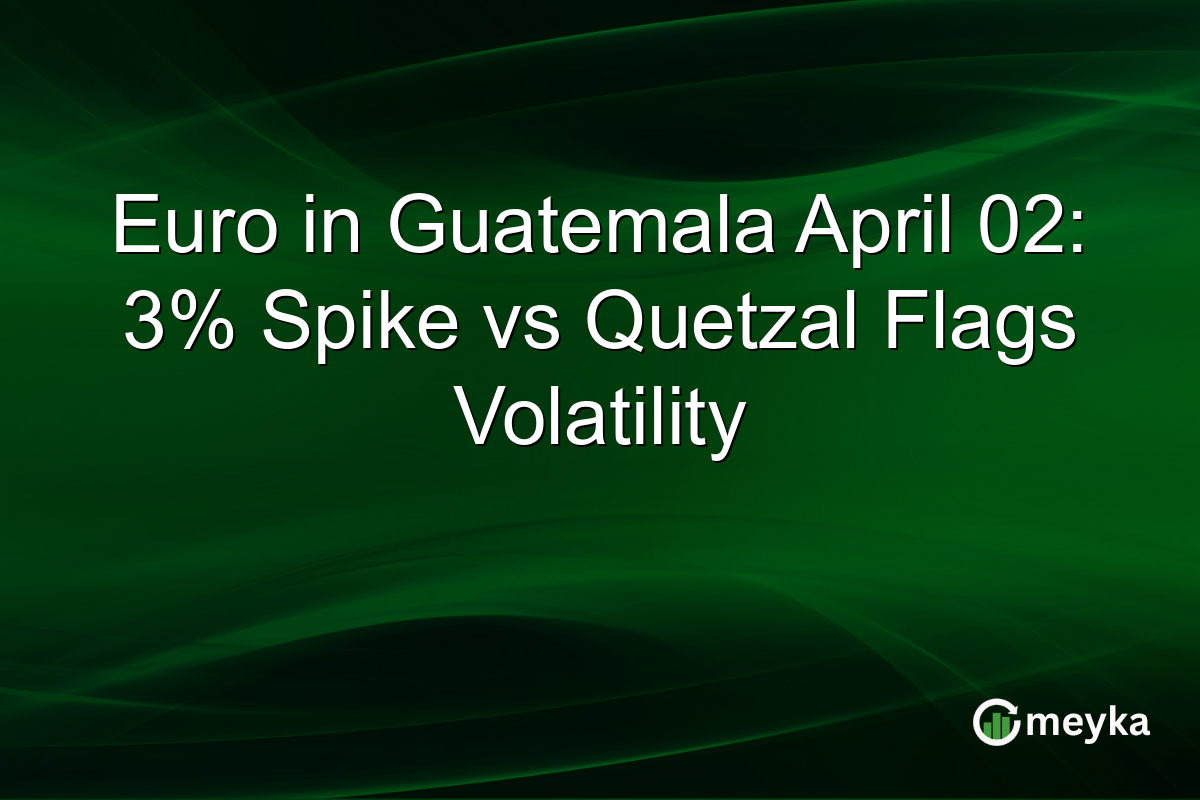 Euro in Guatemala April 02: 3% Spike vs Quetzal Flags Volatility
