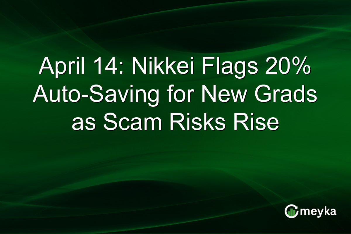 April 14: Nikkei Flags 20% Auto-Saving for New Grads as Scam Risks Rise