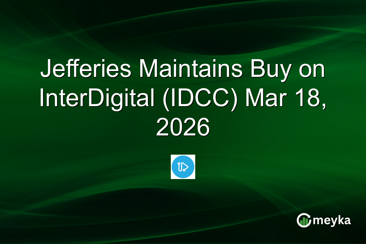 Jefferies Maintains Buy on InterDigital (IDCC) Mar 18, 2026