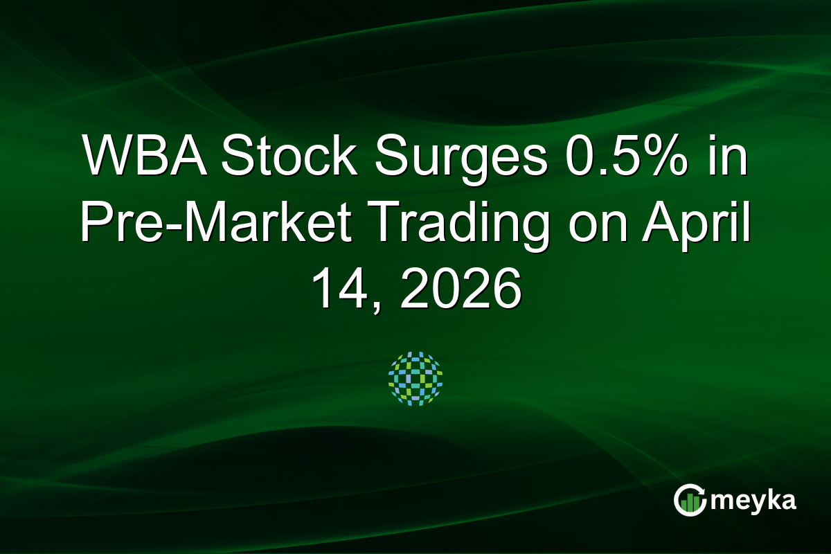 WBA Stock Surges 0.5% in Pre-Market Trading on April 14, 2026