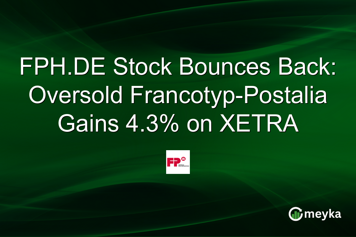 FPH.DE Stock Bounces Back: Oversold Francotyp-Postalia Gains 4.3% on XETRA