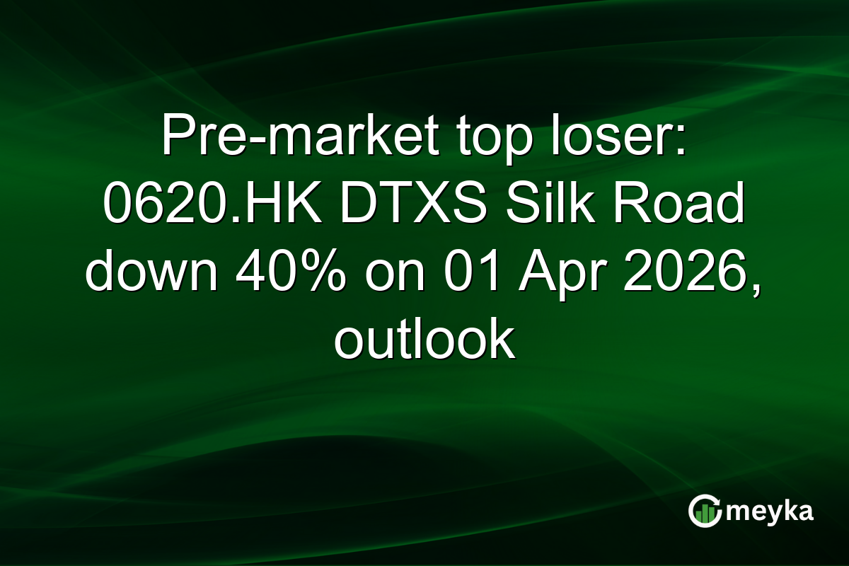 Pre-market top loser: 0620.HK DTXS Silk Road down 40% on 01 Apr 2026, outlook