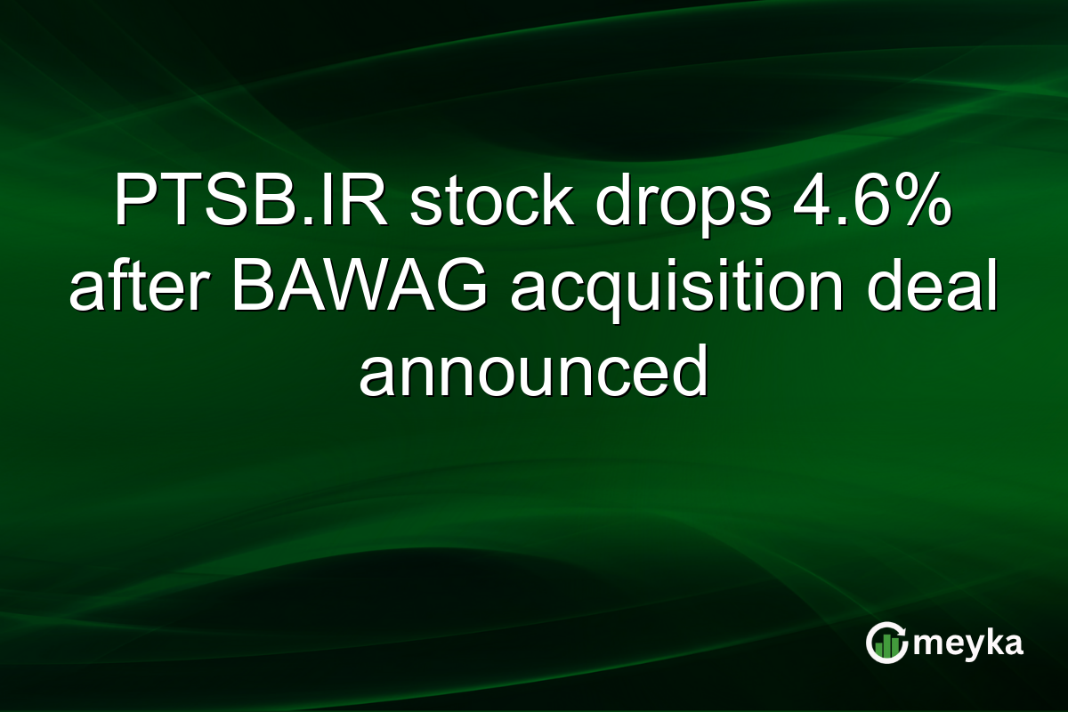 PTSB.IR stock drops 4.6% after BAWAG acquisition deal announced
