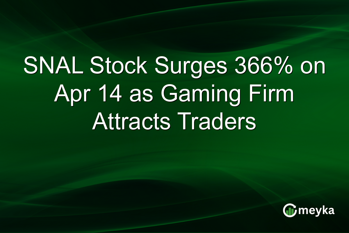 SNAL Stock Surges 366% on Apr 14 as Gaming Firm Attracts Traders