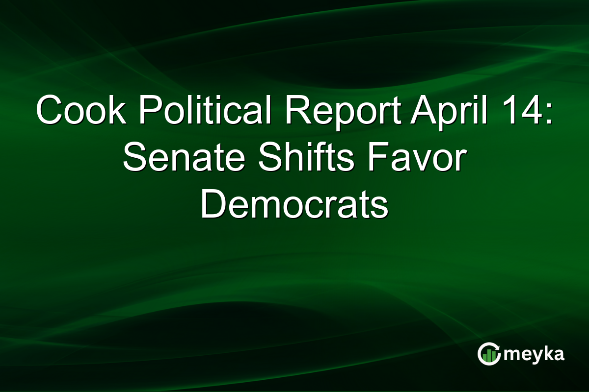 Cook Political Report April 14: Senate Shifts Favor Democrats