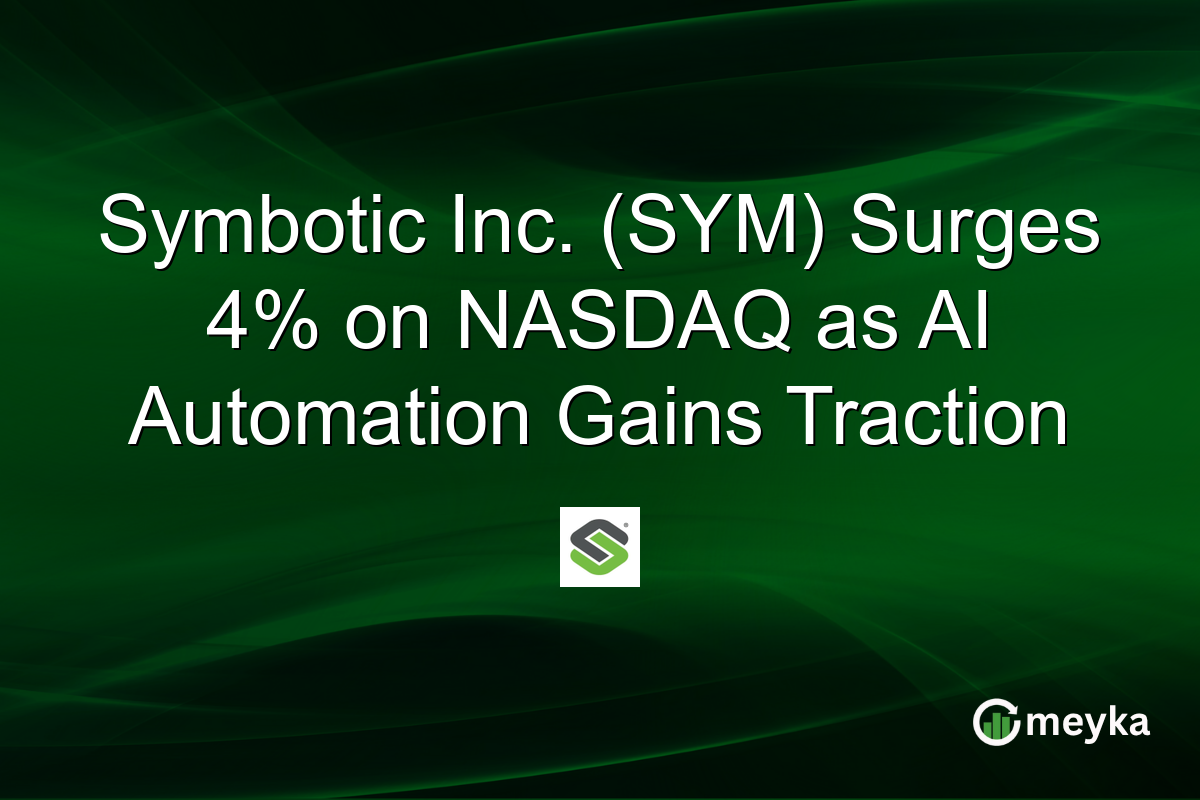 Symbotic Inc. (SYM) Surges 4% on NASDAQ as AI Automation Gains Traction