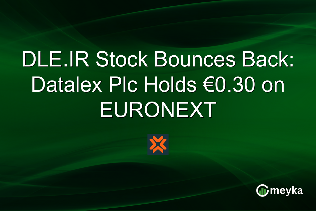 DLE.IR Stock Bounces Back: Datalex Plc Holds €0.30 on EURONEXT