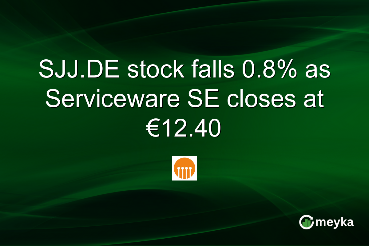 SJJ.DE stock falls 0.8% as Serviceware SE closes at €12.40