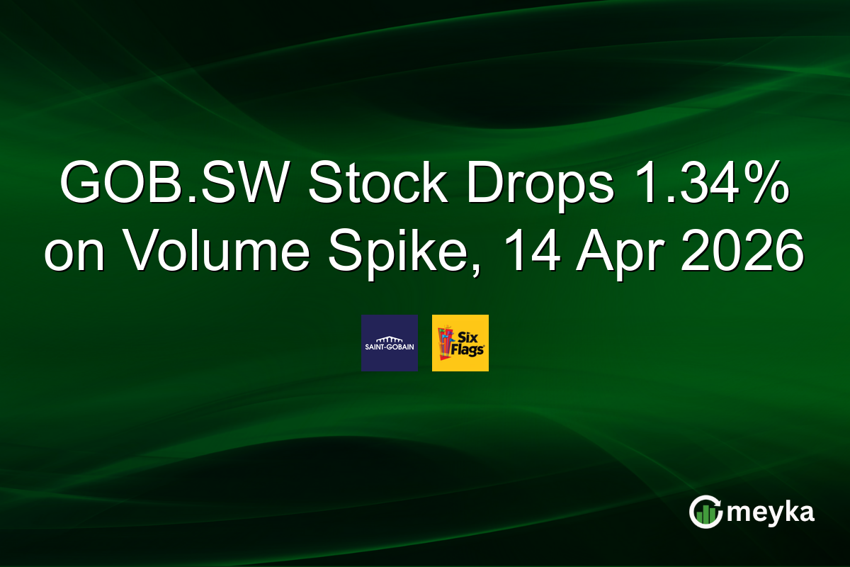 GOB.SW Stock Drops 1.34% on Volume Spike, 14 Apr 2026