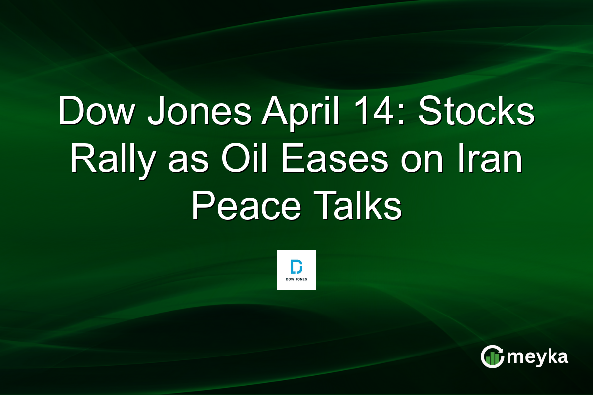 Dow Jones April 14: Stocks Rally as Oil Eases on Iran Peace Talks