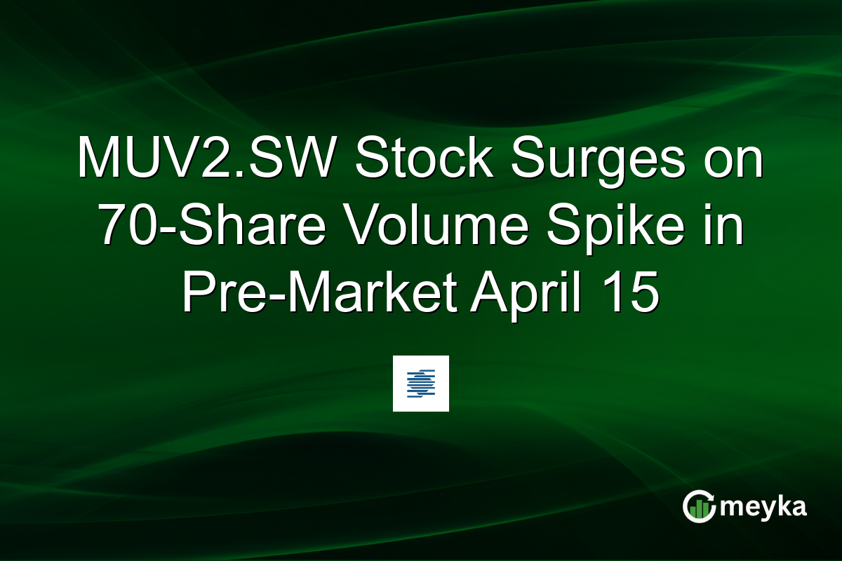 MUV2.SW Stock Surges on 70-Share Volume Spike in Pre-Market April 15