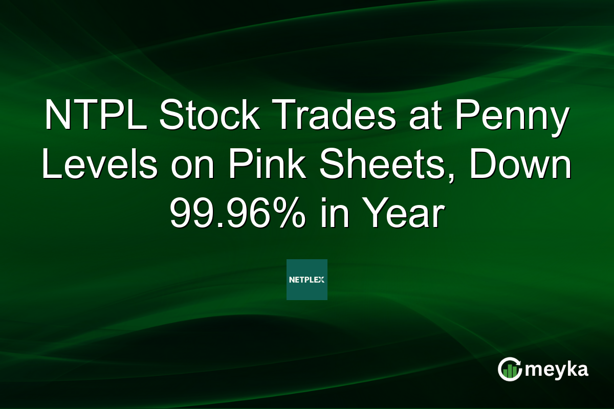 NTPL Stock Trades at Penny Levels on Pink Sheets, Down 99.96% in Year