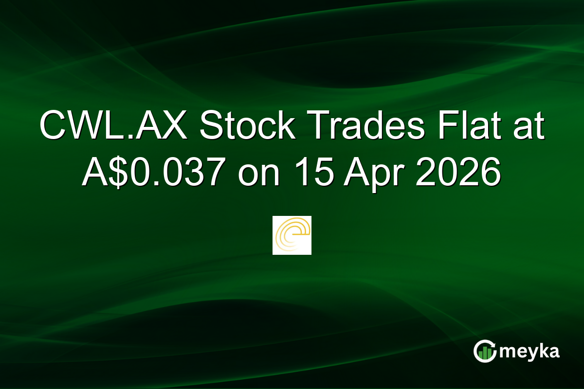 CWL.AX Stock Trades Flat at A$0.037 on 15 Apr 2026
