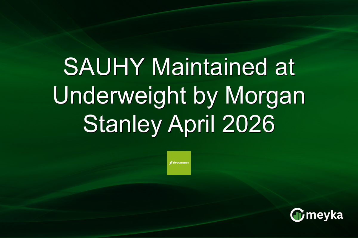 SAUHY Maintained at Underweight by Morgan Stanley April 2026