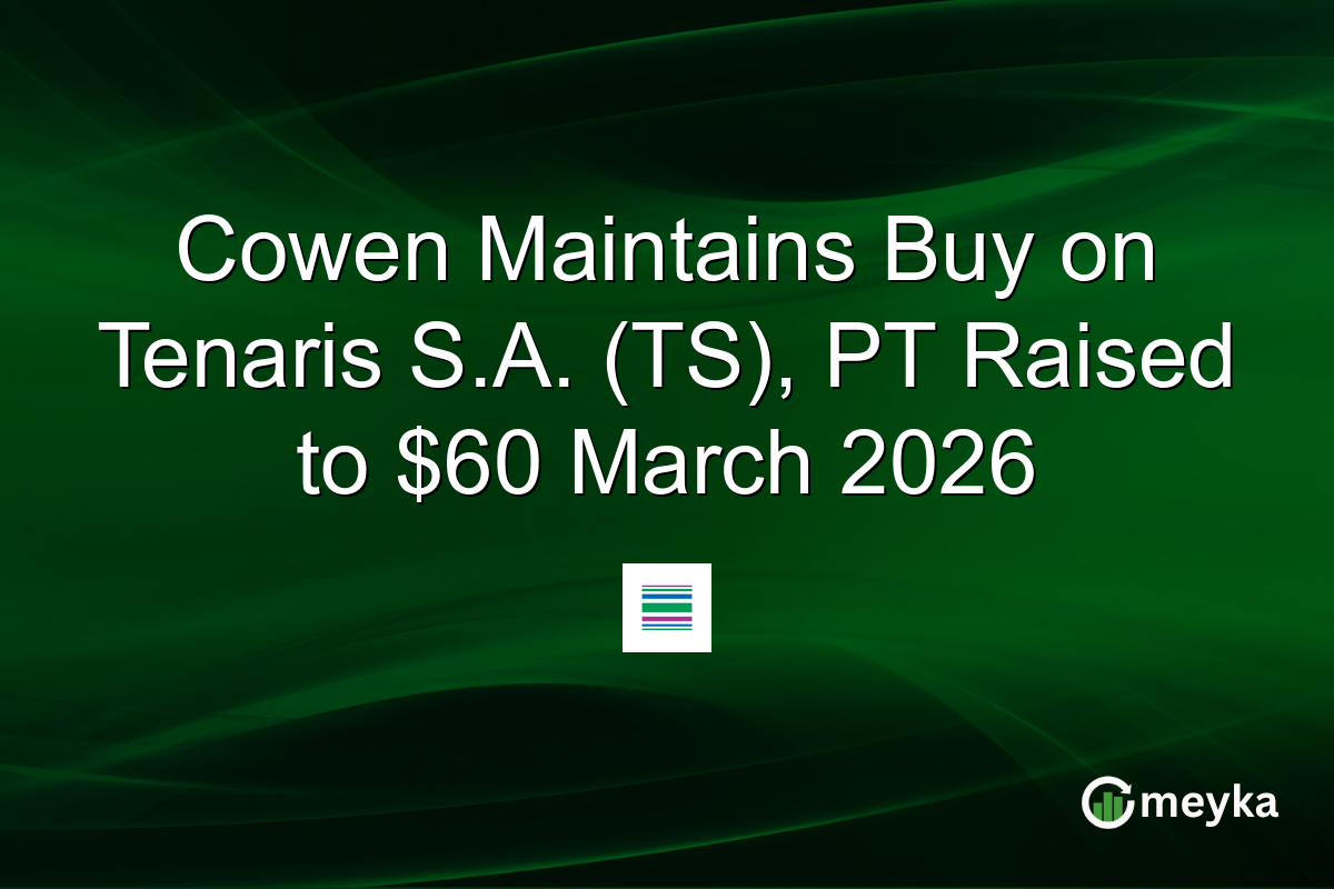 Cowen Maintains Buy on Tenaris S.A. (TS), PT Raised to $60 March 2026