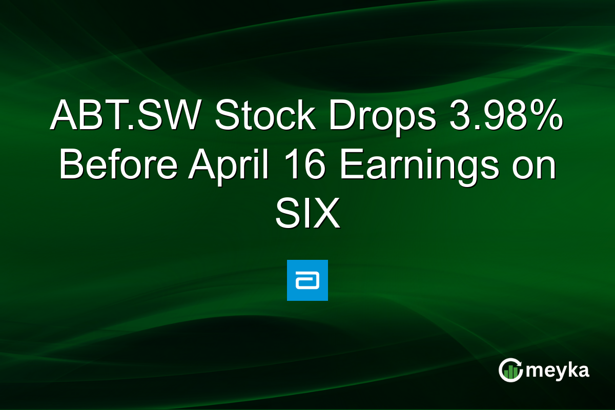 ABT.SW Stock Drops 3.98% Before April 16 Earnings on SIX