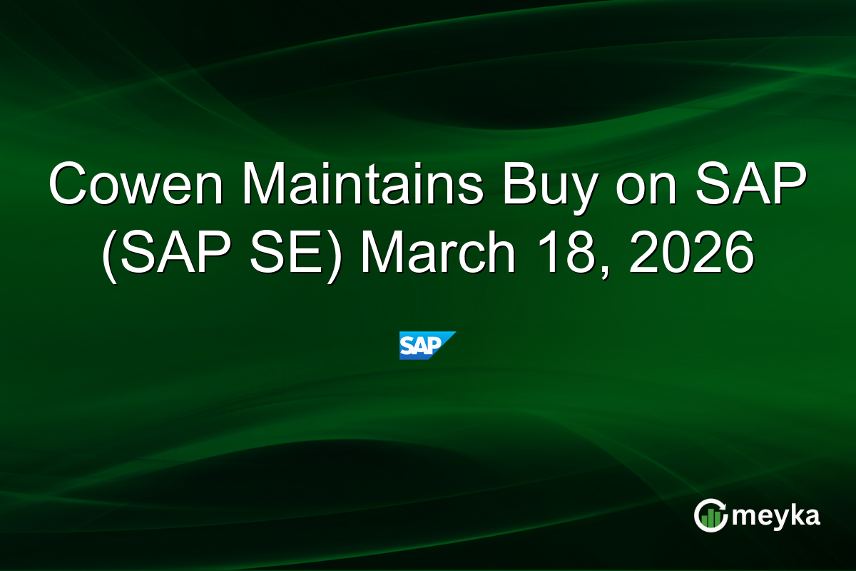 Cowen Maintains Buy on SAP (SAP SE) March 18, 2026