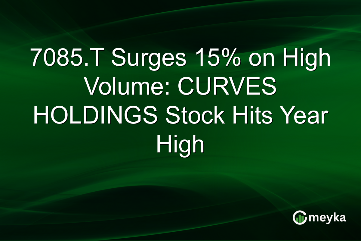 7085.T Surges 15% on High Volume: CURVES HOLDINGS Stock Hits Year High