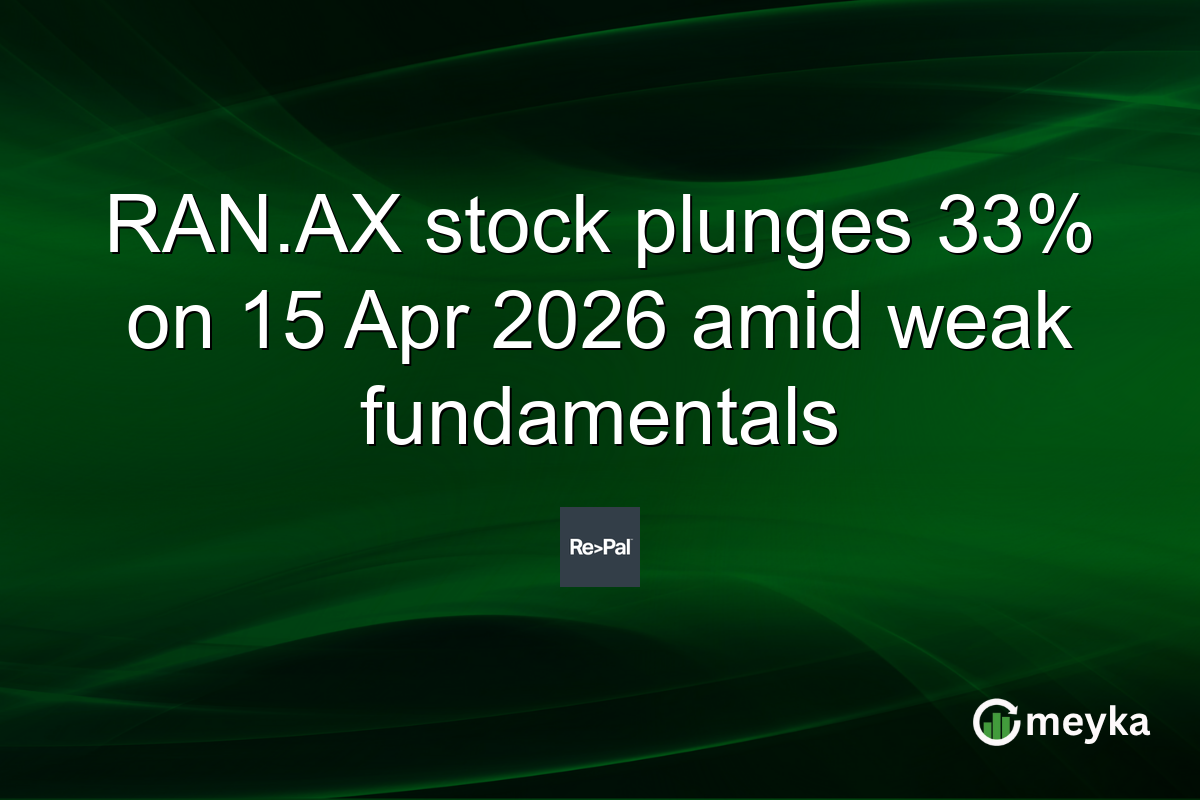 RAN.AX stock plunges 33% on 15 Apr 2026 amid weak fundamentals