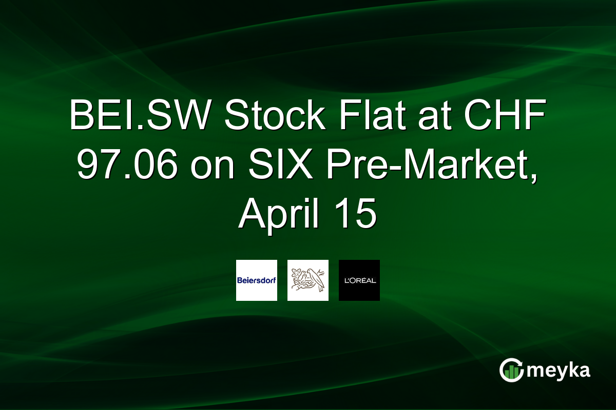BEI.SW Stock Flat at CHF 97.06 on SIX Pre-Market, April 15